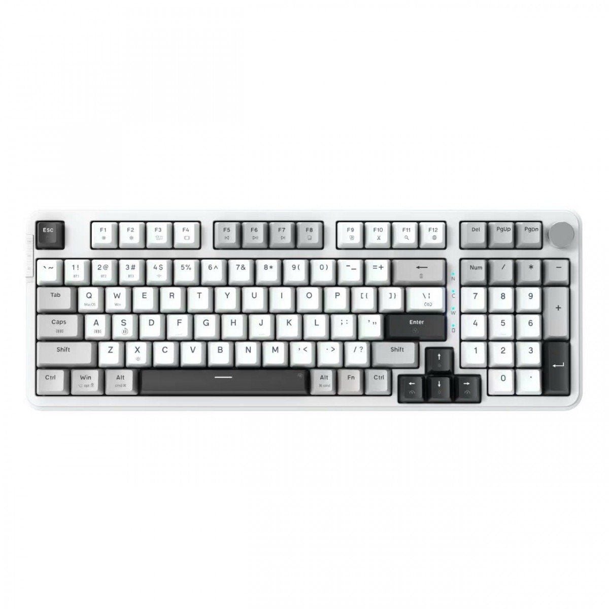 Bàn phím cơ không dây E-Dra EK398W (Light Gray + White + Dark Gray)